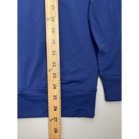 Collars & Co Performance 1/4 Zip Mock Neck Shirt Mens Small Blue Long Sleeve - Picture 10 of 14